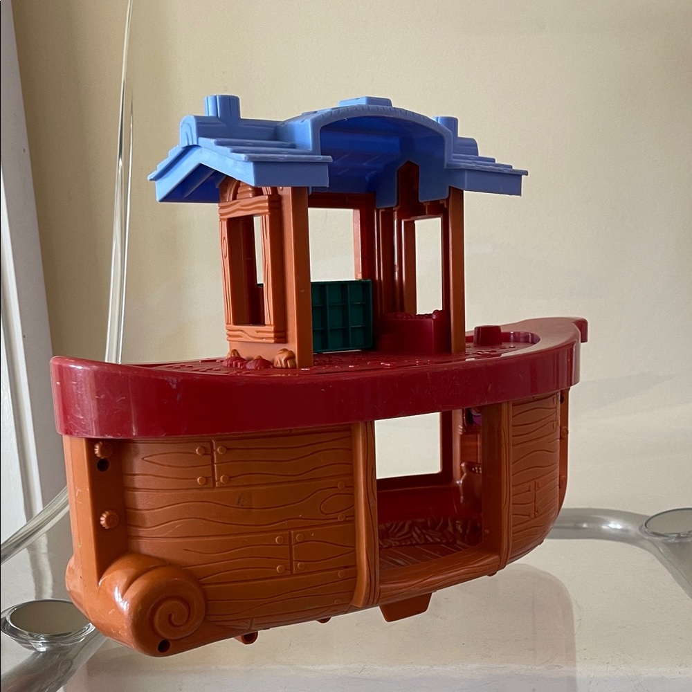 Fisher-Price Little People Red, Brown & Blue Play Boat - Picture 2 of 2